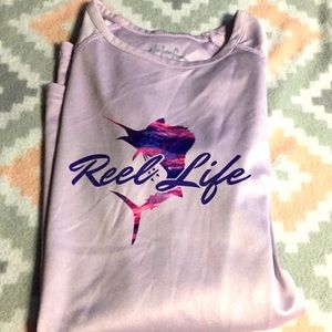 Reel legends purple long sleeve for girls